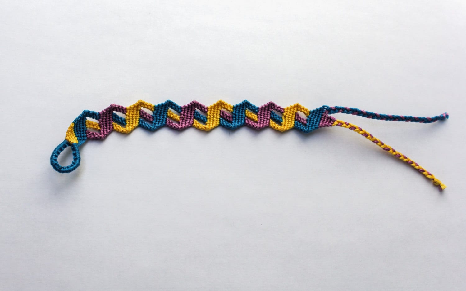 3D Shaped Zig Zag Friendship Bracelet By Zoribrida On Etsy