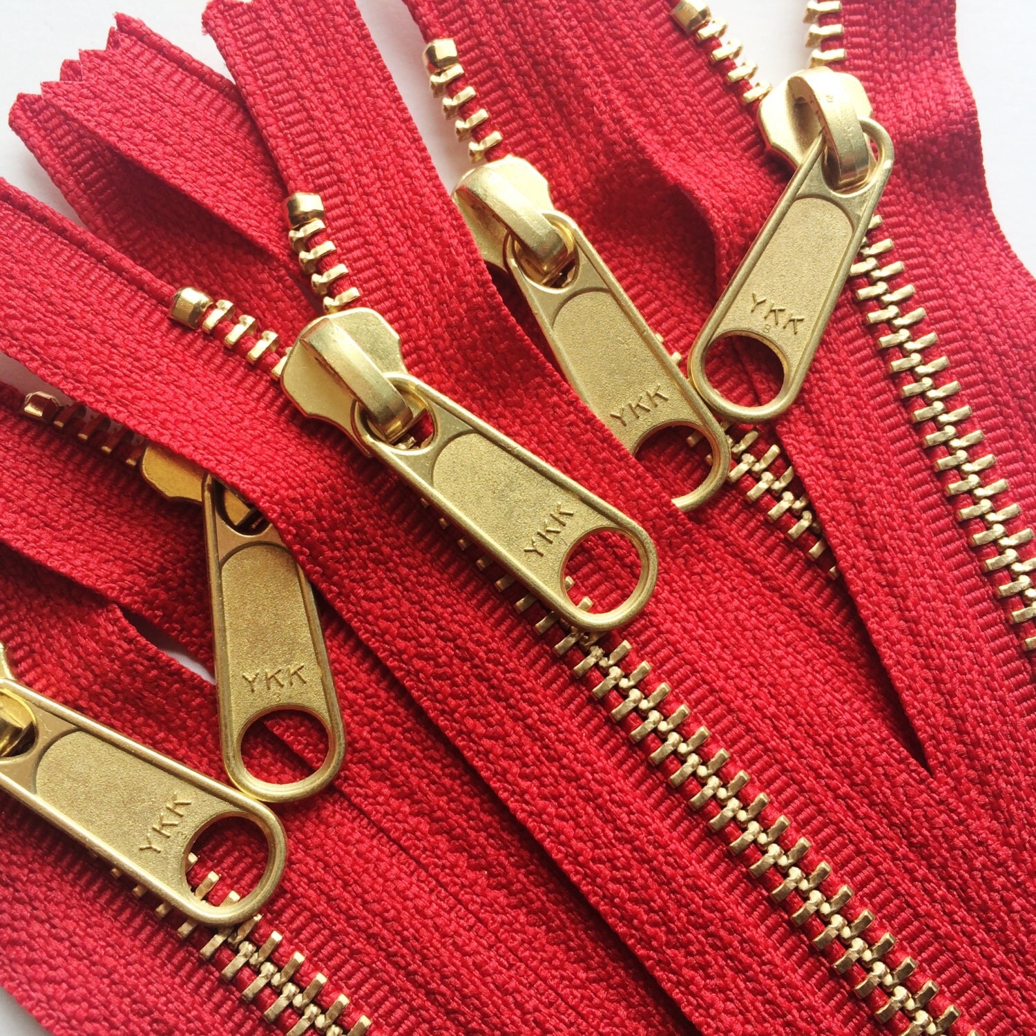 YKK Long Handbag Pull Purse Zippers 5 Pcs Color 502 By Zipit