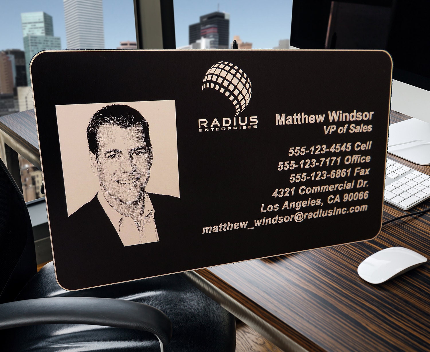 100 Metal Business Cards Anodized Aluminun by