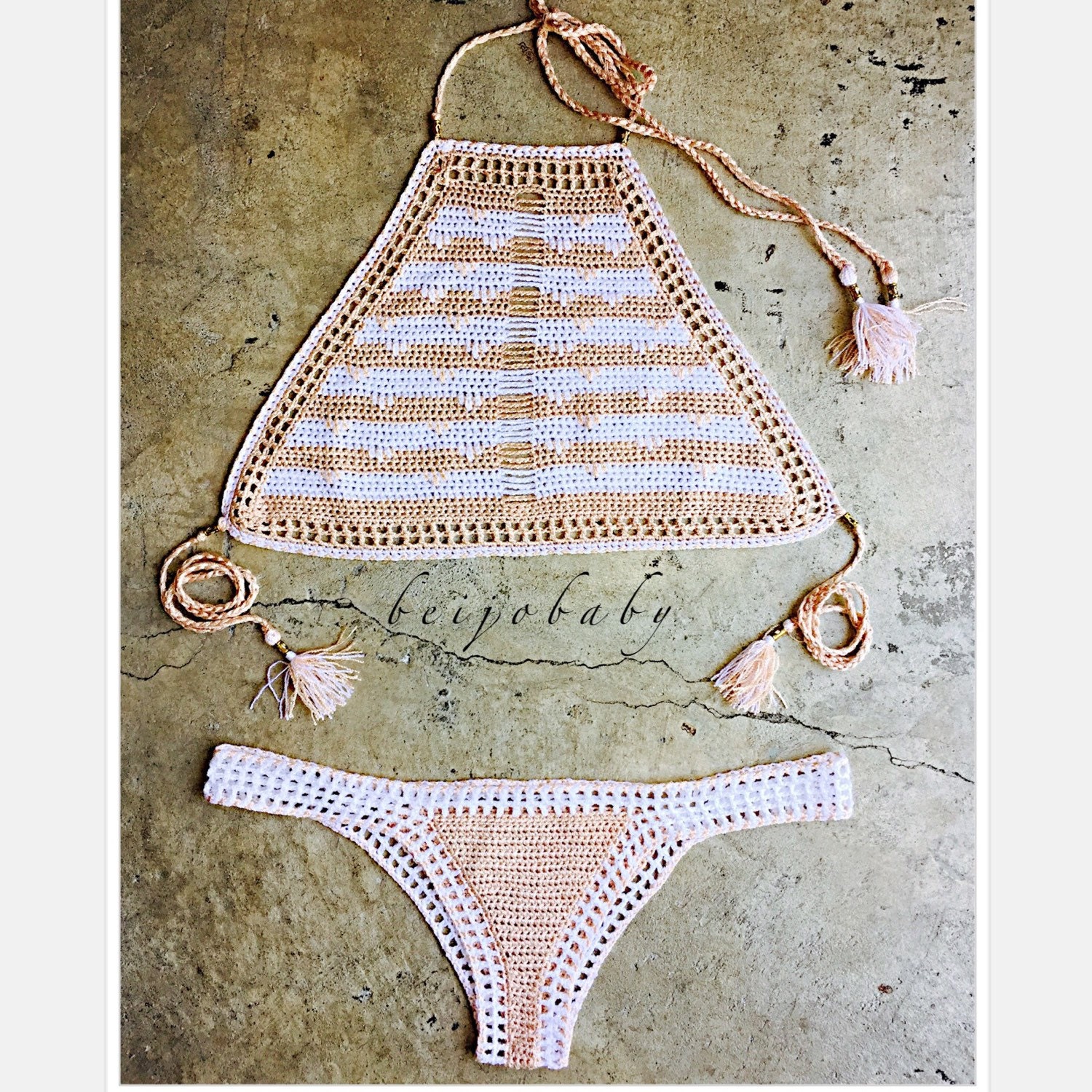 Blush Bikini By Beijobaby On Etsy