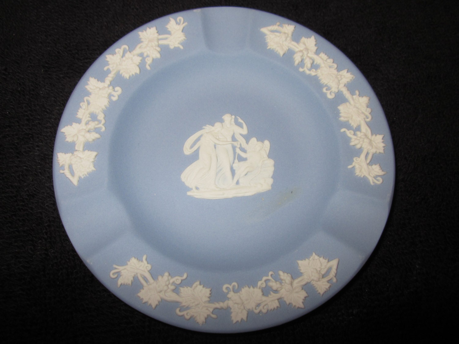 Vintage Blue Jasperware Wedgewood Ashtray