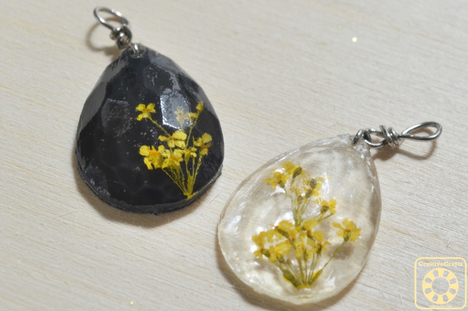 Items similar to Purple Lilac Teardrop Pendant Necklace on Etsy