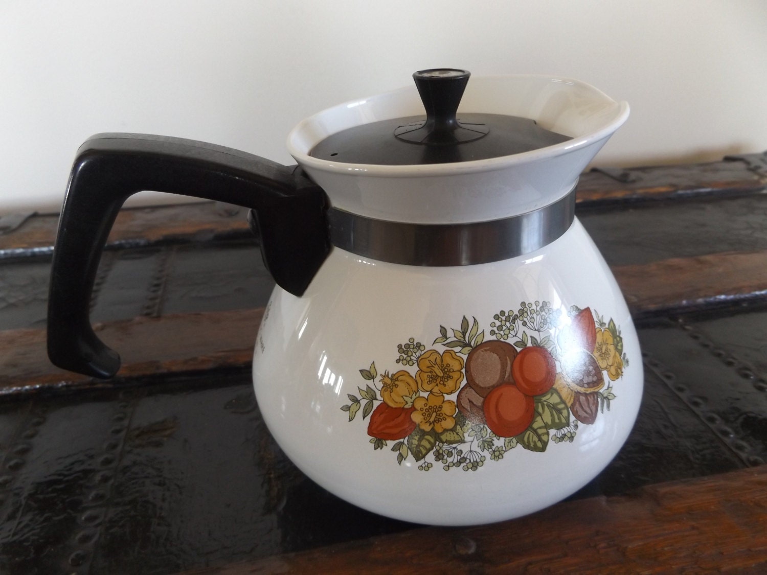 Vintage Corning Ware 6 Cup Coffee Pot Tea Pot Spice Of