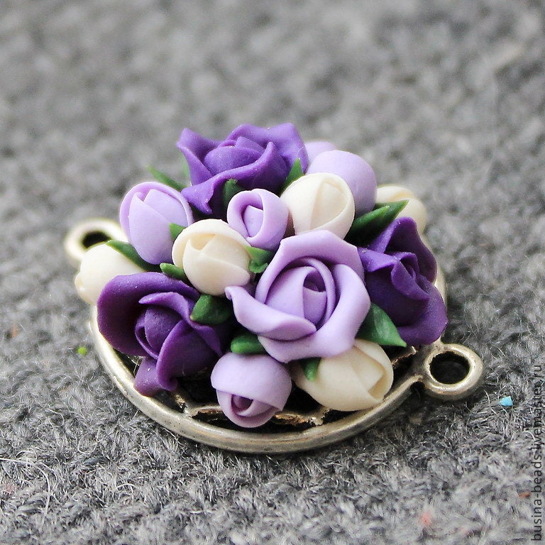 Polymer Clay Flower Bead Polymer Clay Flower Flower Beads