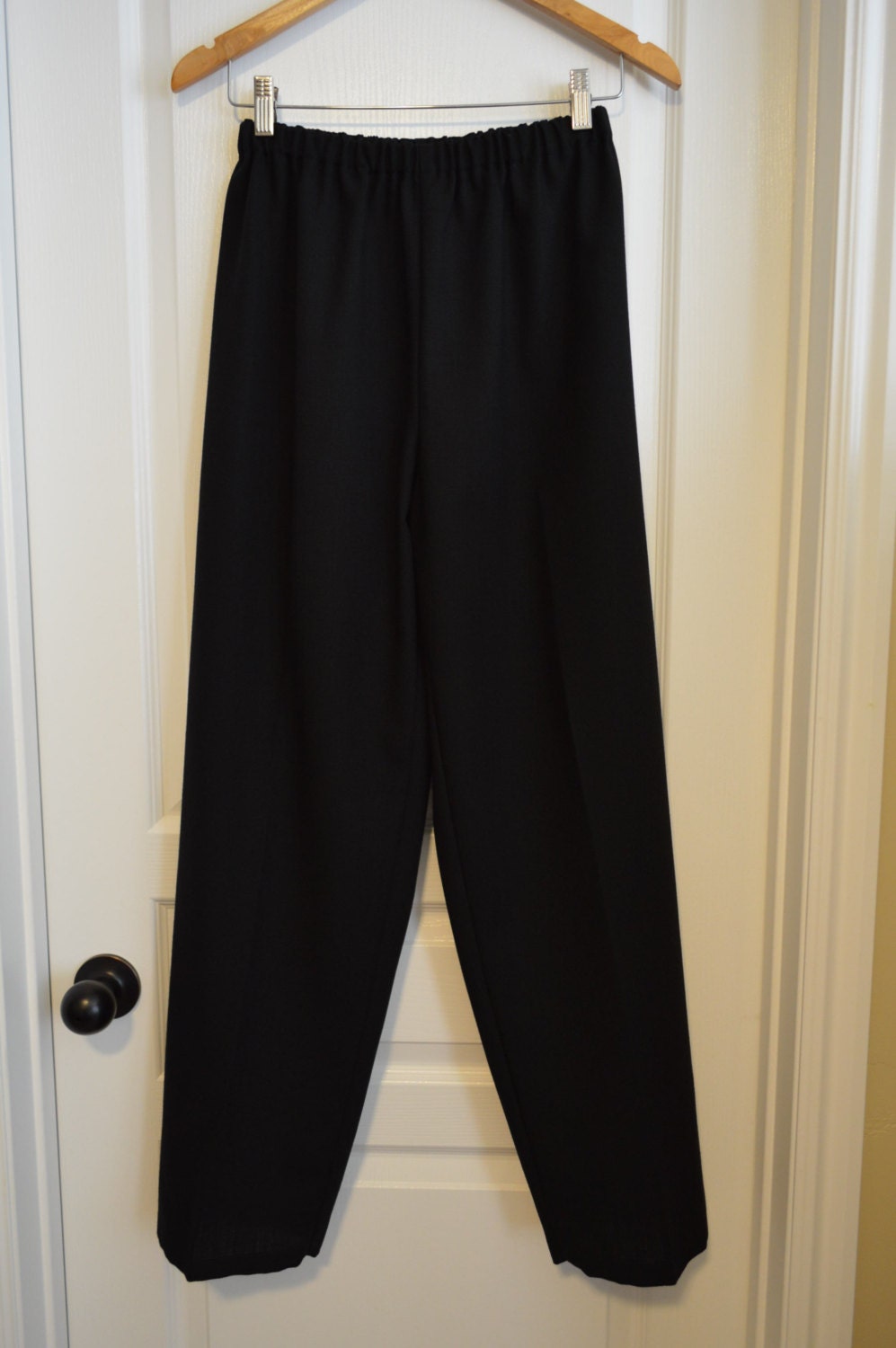 ebay plus length dresses ladies's black knit pants