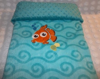 Items similar to Double Minky Quilt Blanket Giraffe green brown chevron