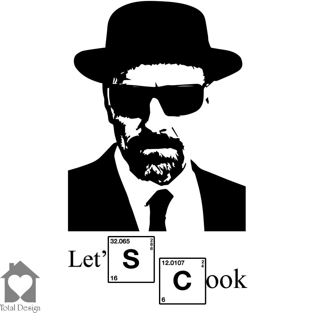 Items Similar To Breaking Bad Heisenberg Sticker Let S Cook I Am