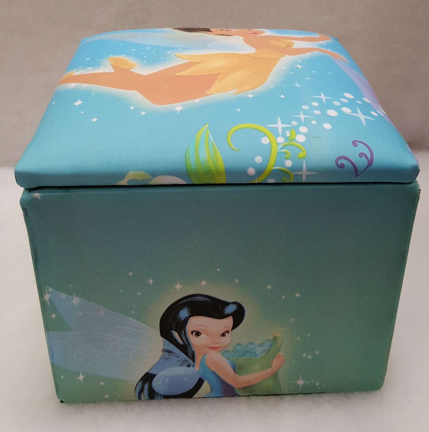 tinkerbell wooden toy box