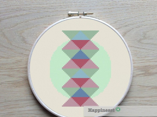 Modern Geometric Cross Stitch Pattern Pdf Pattern Instant