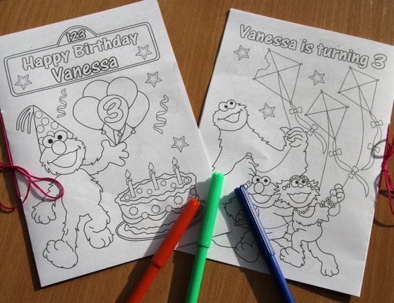 Sesame Street Birthday Party Coloring Activity Book PDF File