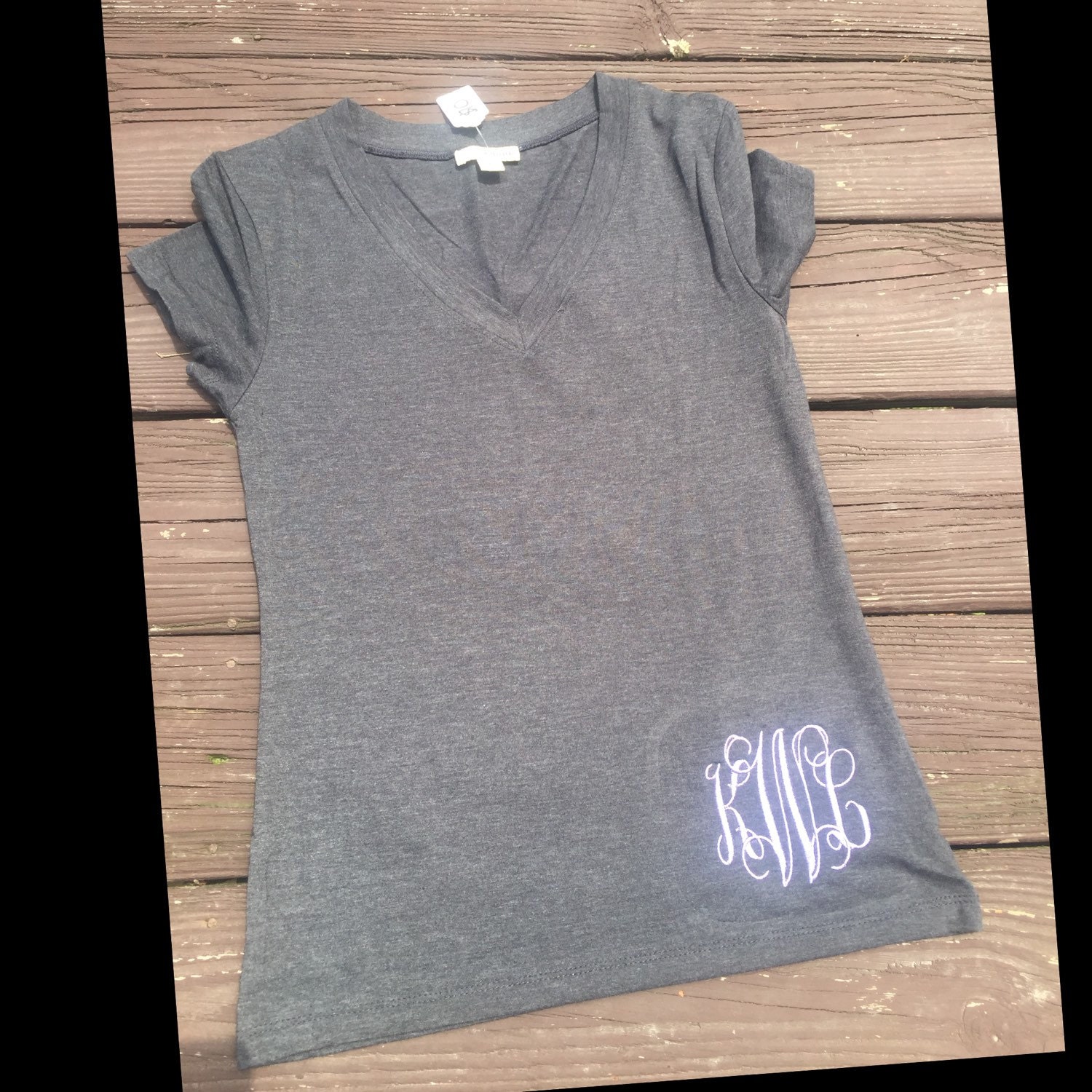 v neck monogram shirt