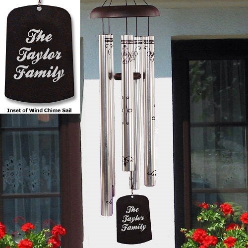 Engraved Wind Chime Custom Wind Chimes By Bellaspersonalgifts