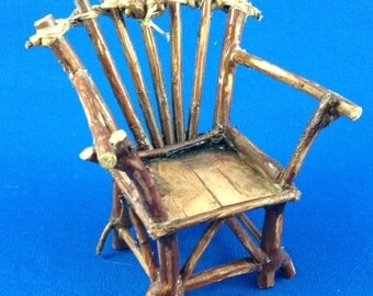 Items similar to Plan How to build Rustic Bent Willow Twig Chair child size DIY Make your own