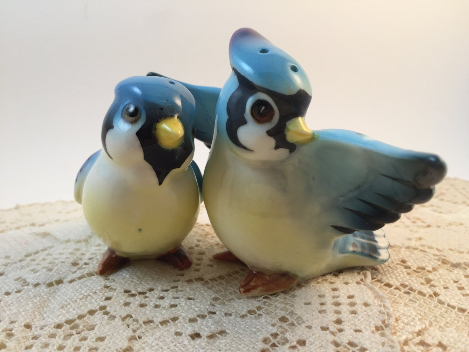 Vintage Bluebird Salt and Pepper Shaker by DistinctiveVintage1