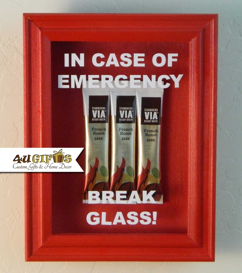 M: In Case of Emergency Break Glass X Vinyl Decal