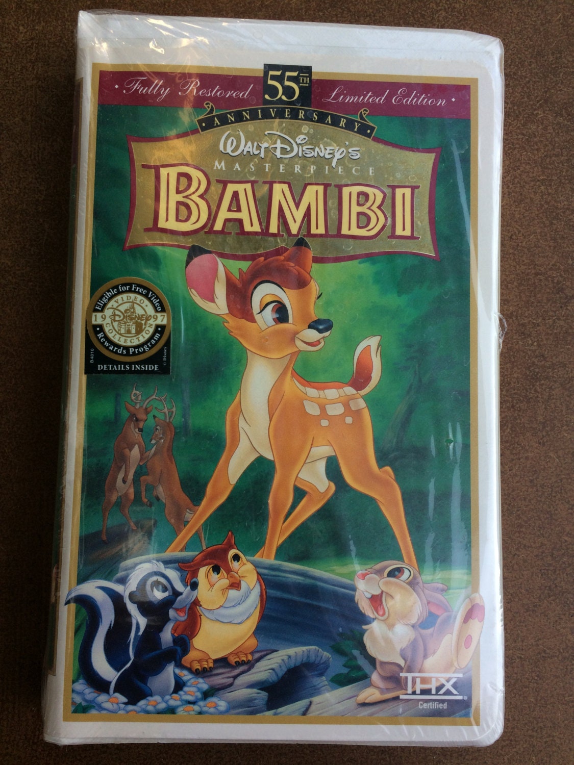 Disney S Bambi VHS Original Disney Clamshell THX New And