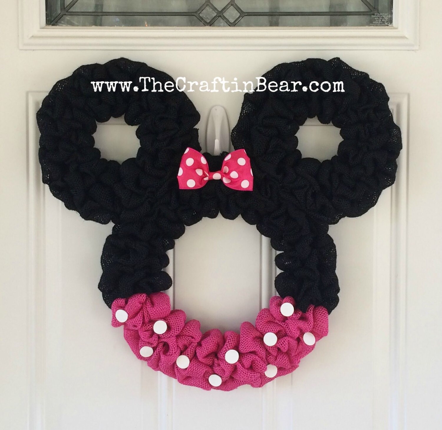 Minnie Mouse Wreath Pink Minnie Countdown To Disney