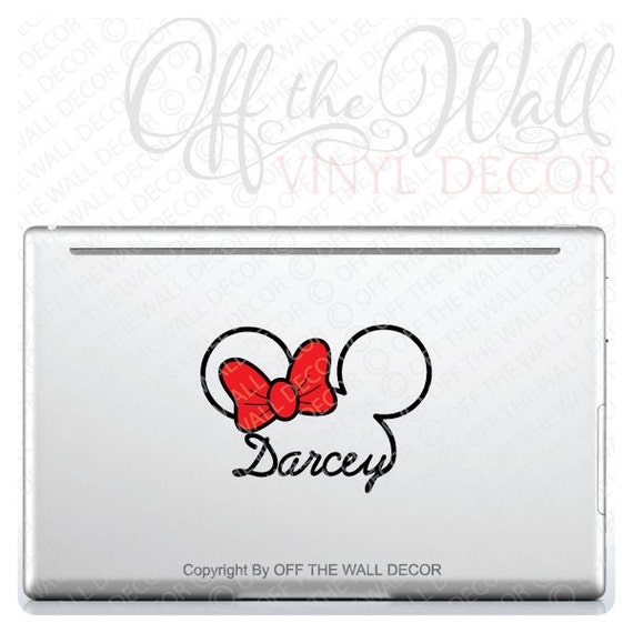 PERSONALIZED Minnie Mouse Signature Name By OffTheWallVinylDecor