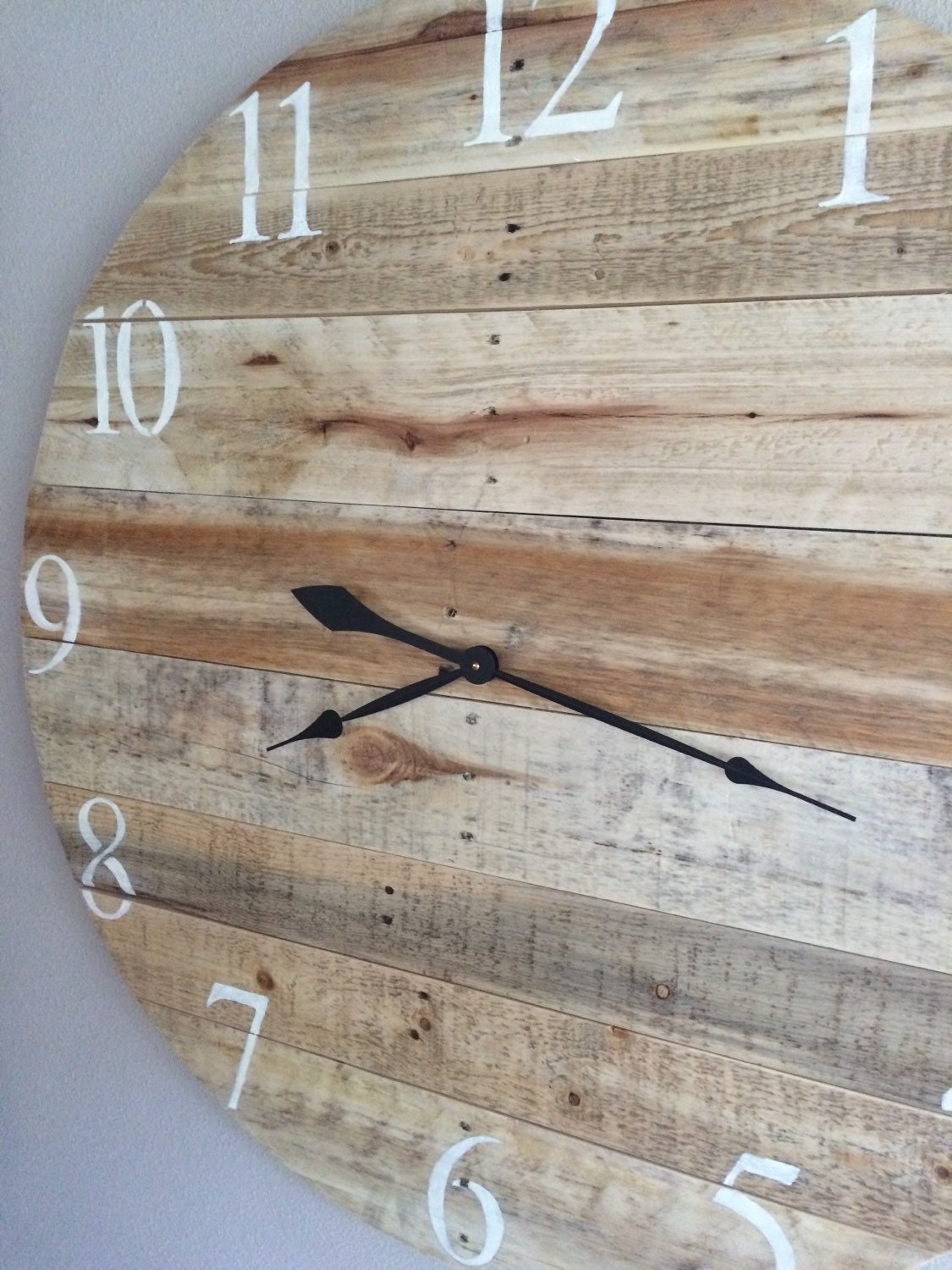 Rustic Pallet Clock Made With Repurposed Pallet Wood