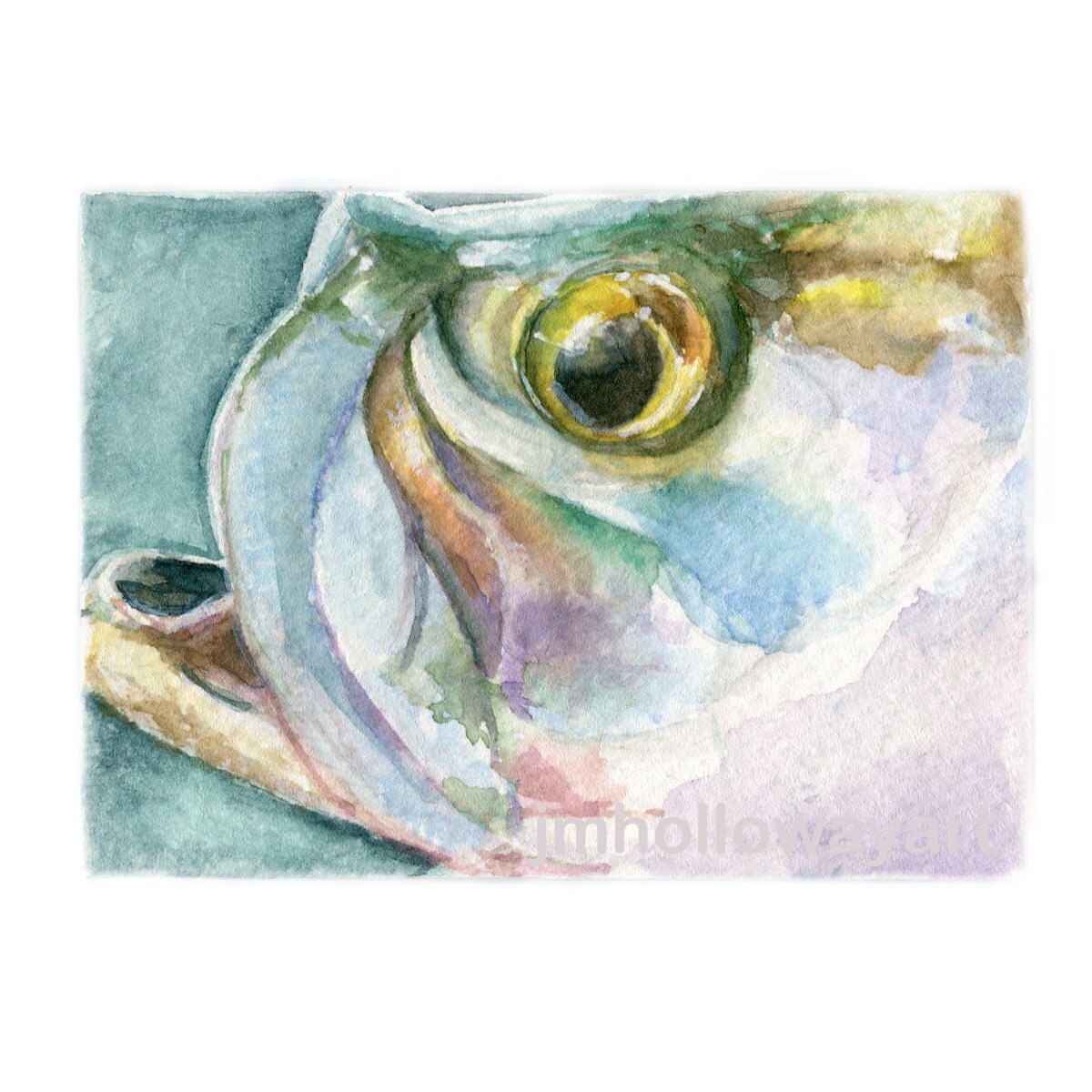 Watercolor Tarpon Tarpon Print Tarpon Art