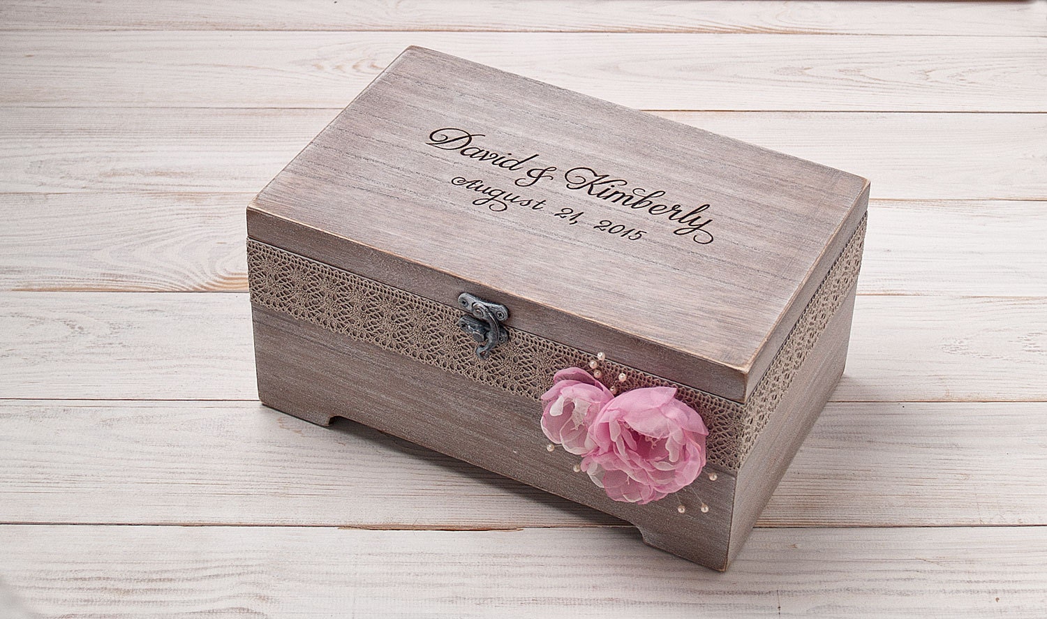 Personalized Wedding Card Box Rustic Card Box Rustic Wedding