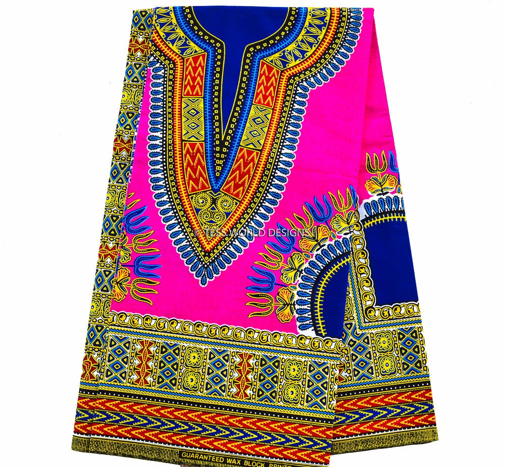 Wholesale Pink Dashiki Fabric African Fabric Ankara Print