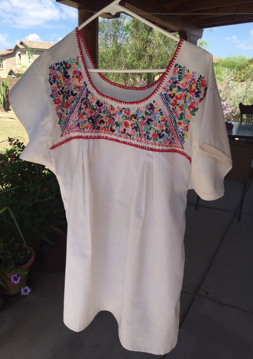 Vintage Embroidered Mexican Shirt Etsy