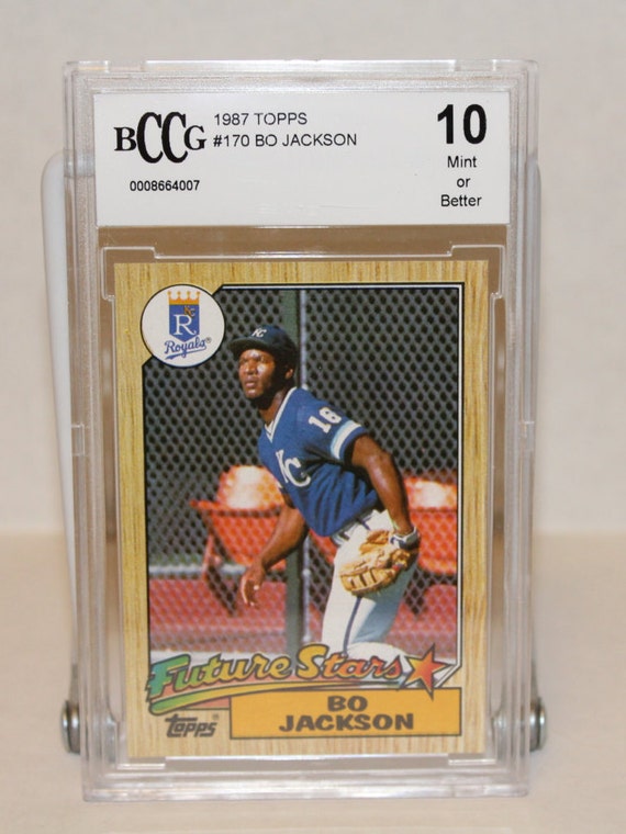 Bo Jackson Topps Rookie Baseball Card Becket