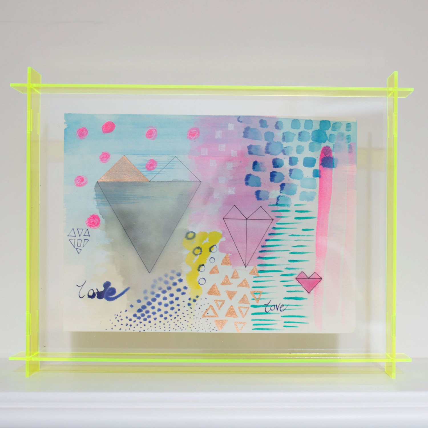 Neon Acrylic Box Frame