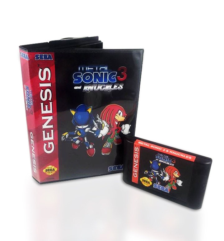 Metal Sonic Knuckles For Sega Genesis By Thecartridgearcade