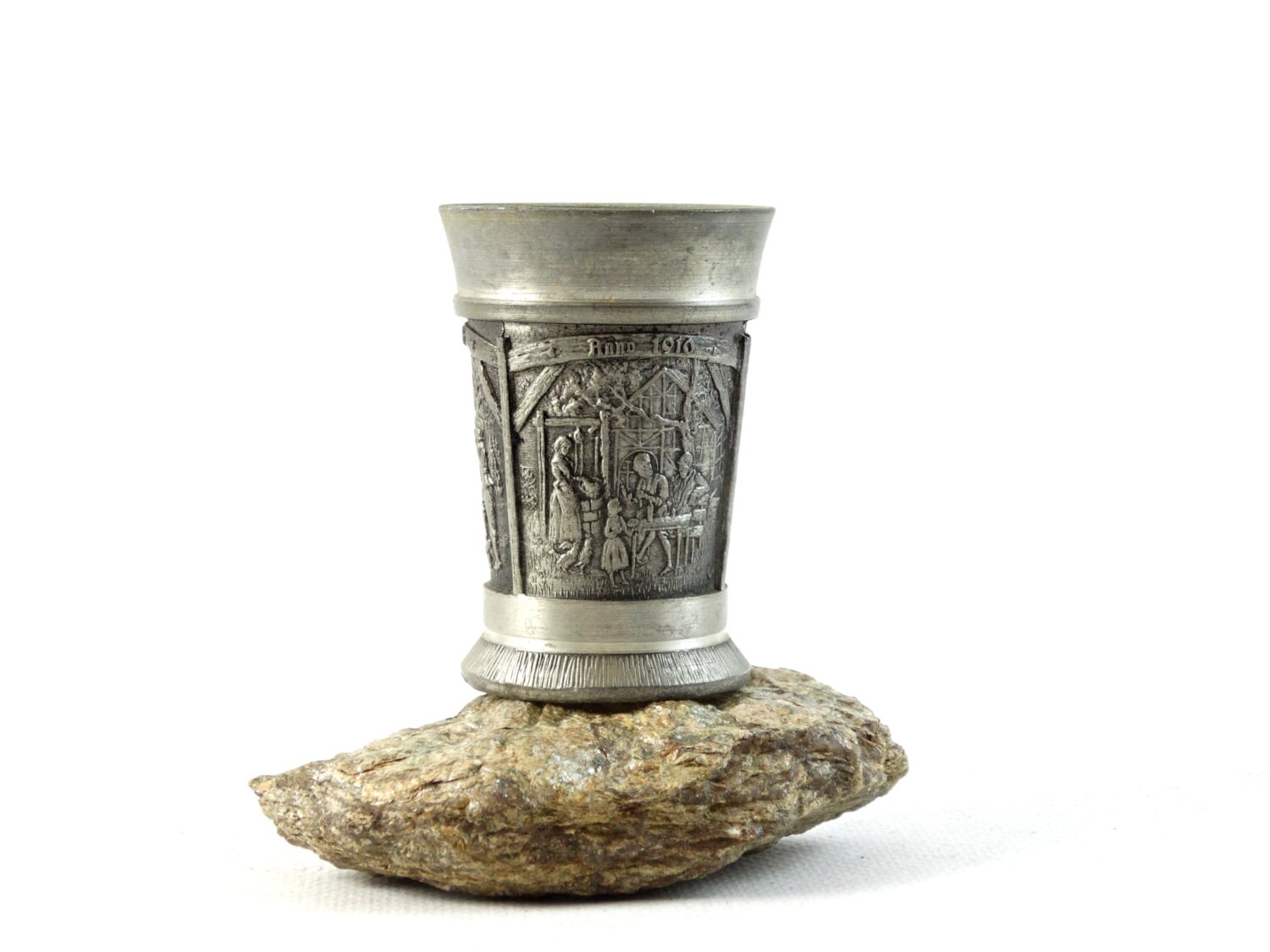 Vintage Cup Vintage Pewter Cup German Zinn Pewter Wine