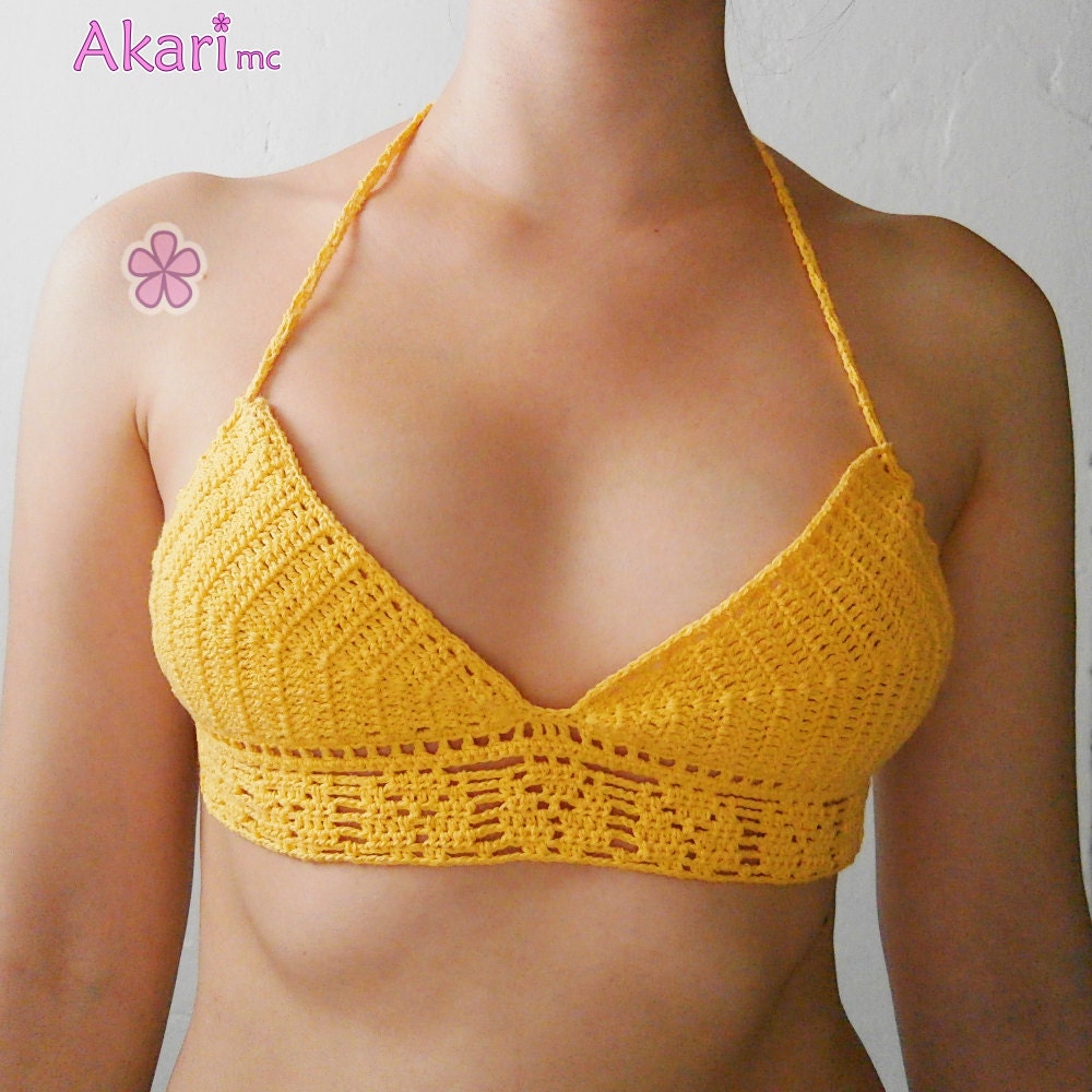 Crochet Crop Top Bikini Pattern Pineapple By Akaricrochet