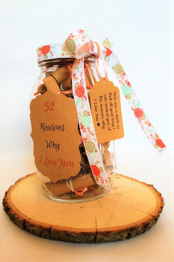 52 Reasons Why I Love You Gift In A Jar By TheBumbleComb On Etsy