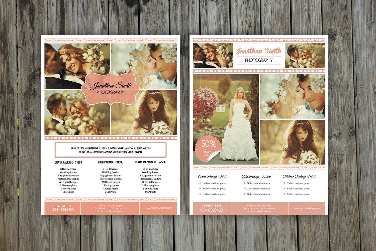 Professional photographer price list Professional photographer price list