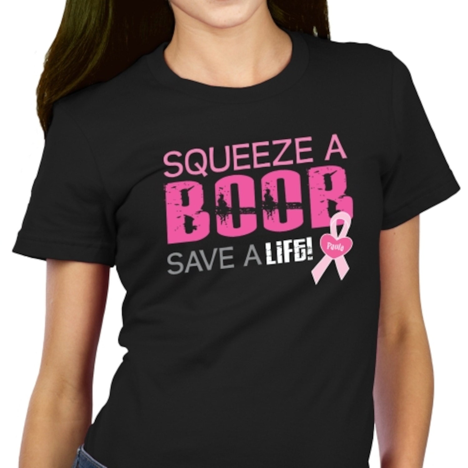 Items Similar To Personalized Squeeze A Boob Breast Cancer Awareness