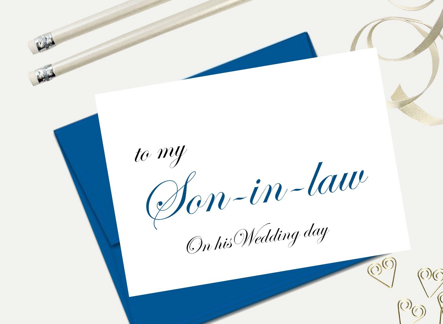 To My Son In Law Wedding Day Card Wedding Day Greeting Card