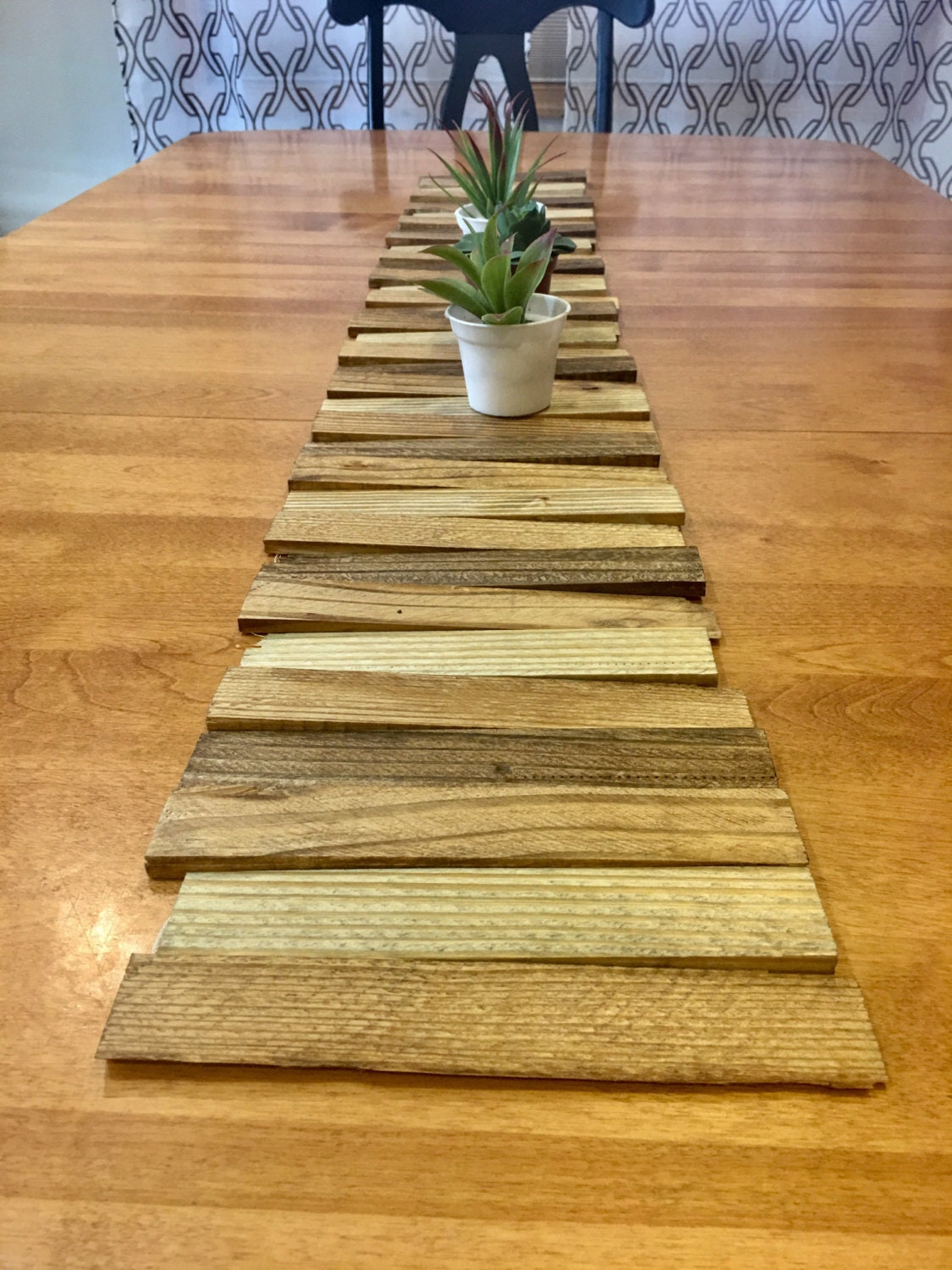 Unique Wood Table Runner Related Items Etsy