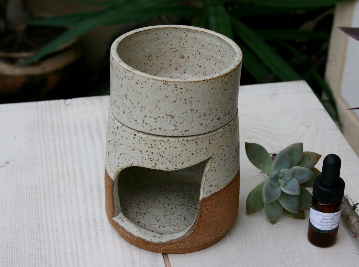 Aromatherapy Oil Burner Handmade Ceramic By Earthformsbymarie