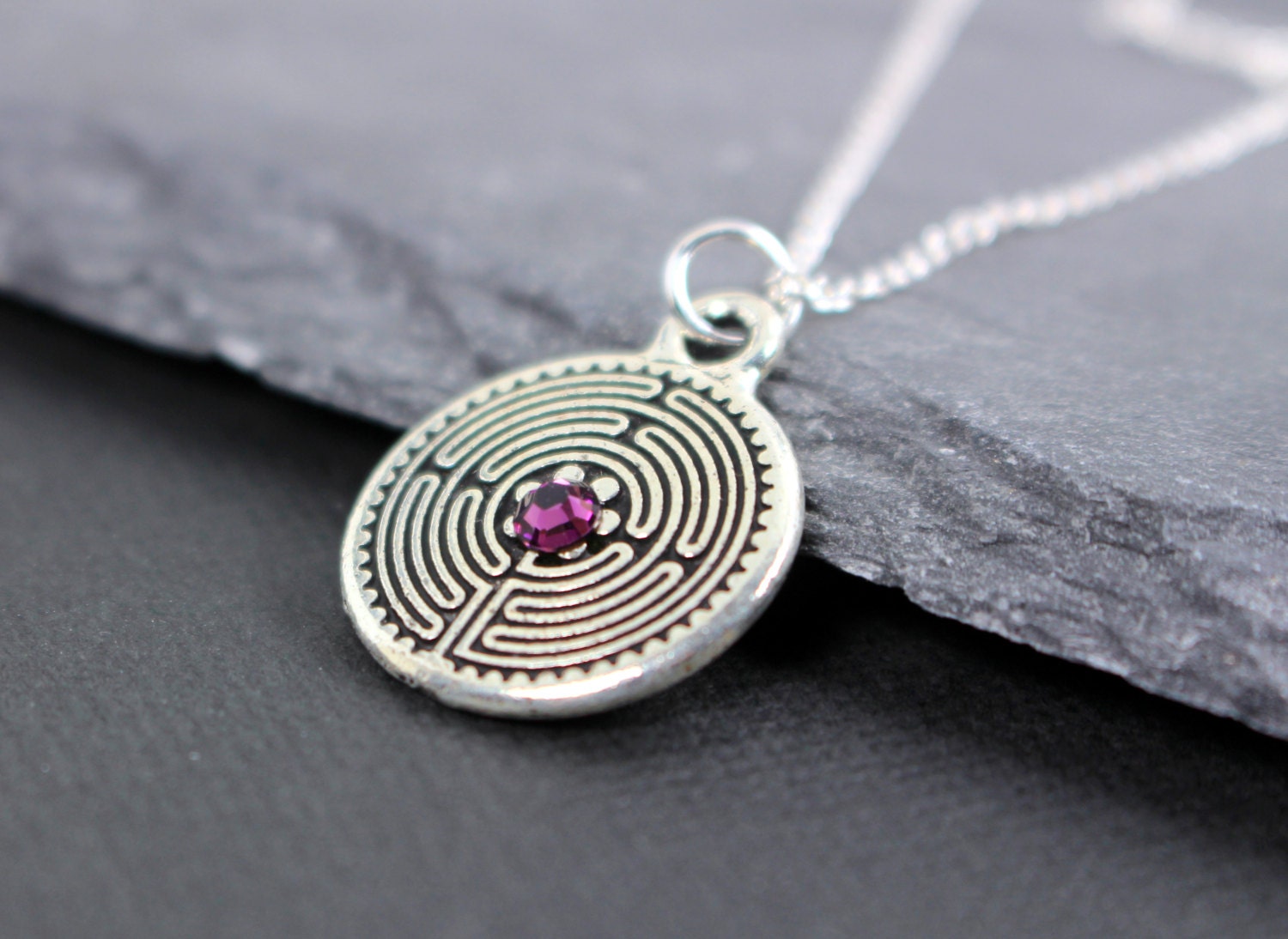 Labyrinth Necklace Labyrinth Jewelry Maze By Hazaricreations