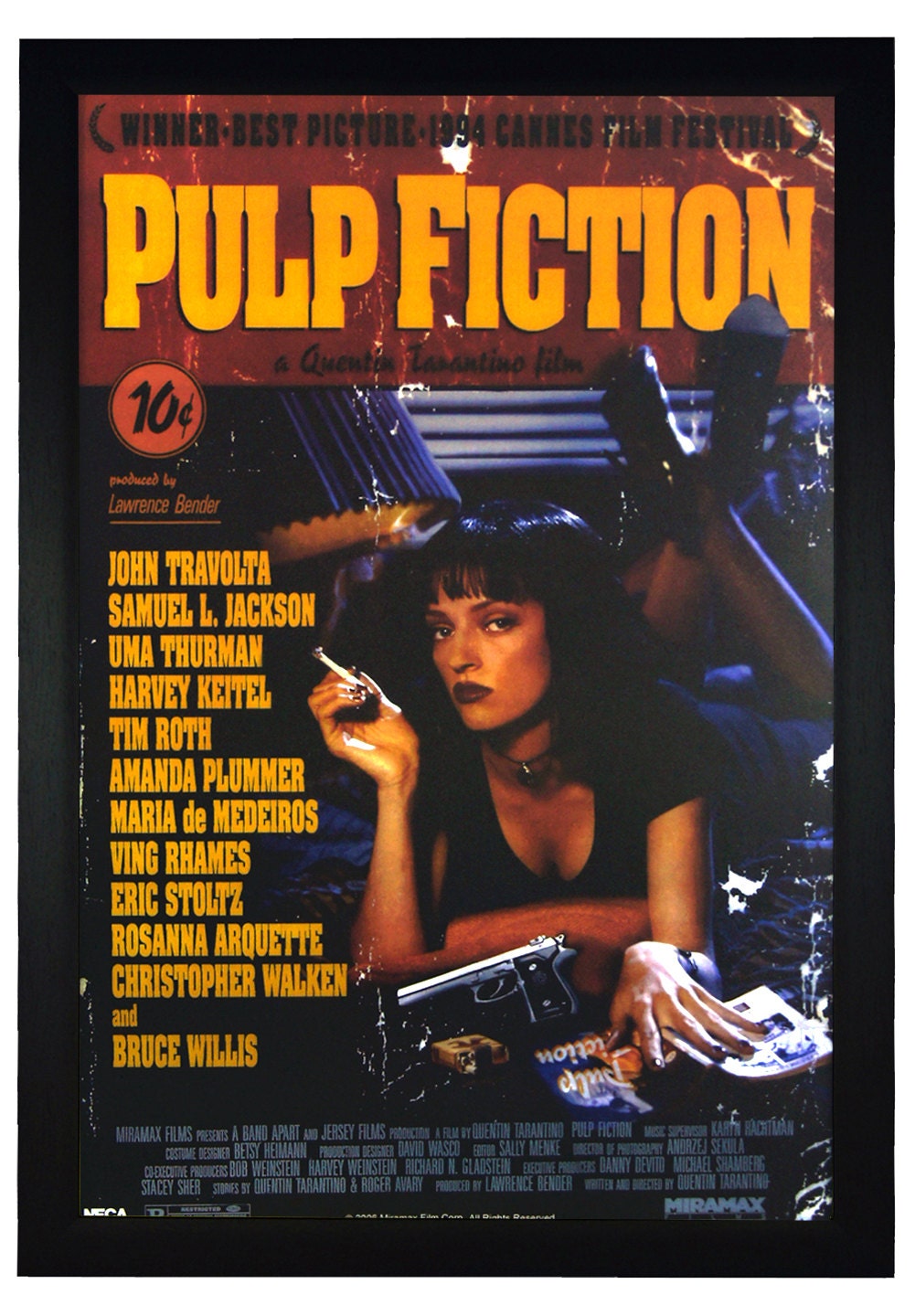 Pulp Fiction X Framed Movie Poster By Eliteframe On Etsy