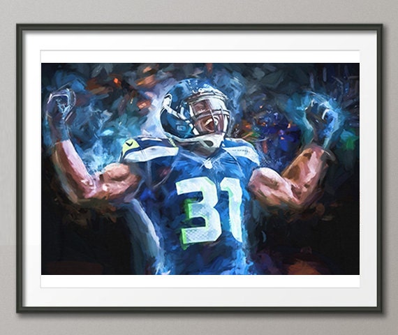 Kam Chancellor Seattle Seahawks Nfl Poster By Myblurrylife On Etsy