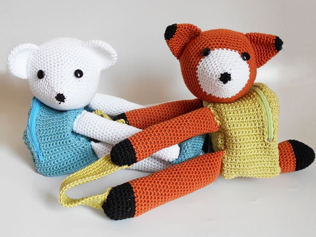 mochilas infantiles a crochet