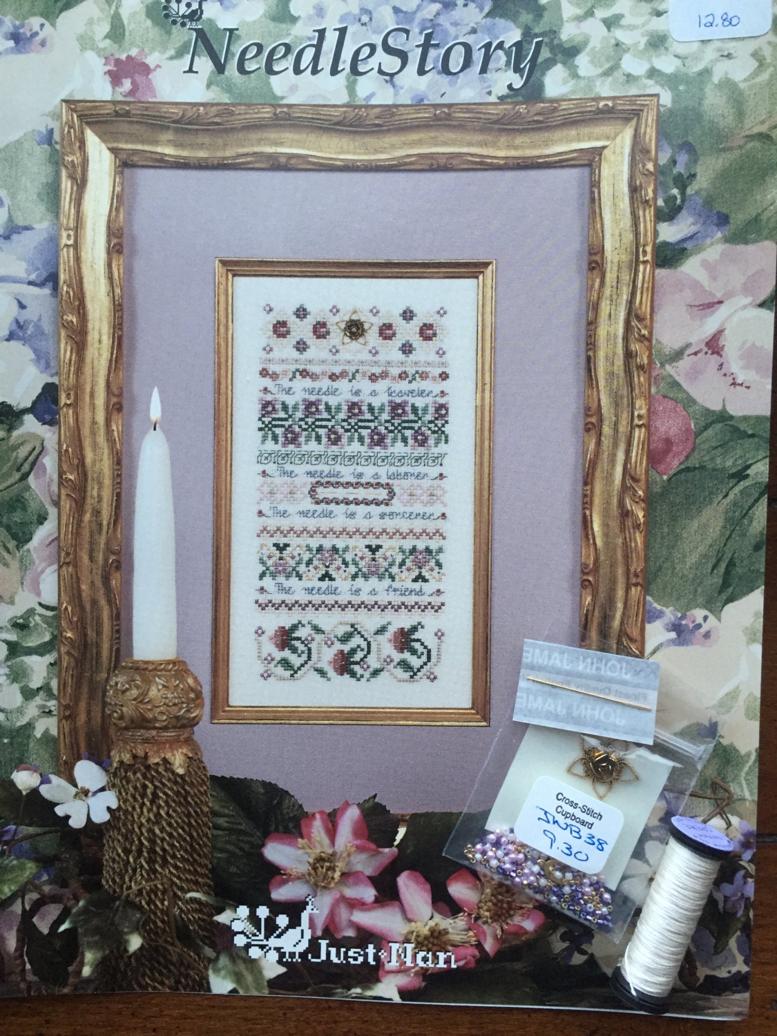 Just Nan NeedleStory JN067 Band Sampler Counted Cross Stitch Leaflet