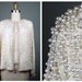 Vintage Pearl Beaded Sequin Jacket Heavily Ivory White