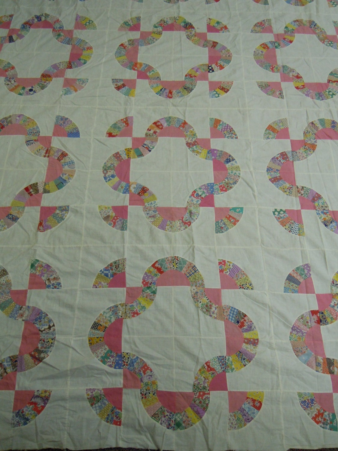 Quilt Top S Vintage Mohawk Trail In Cotton Pinks