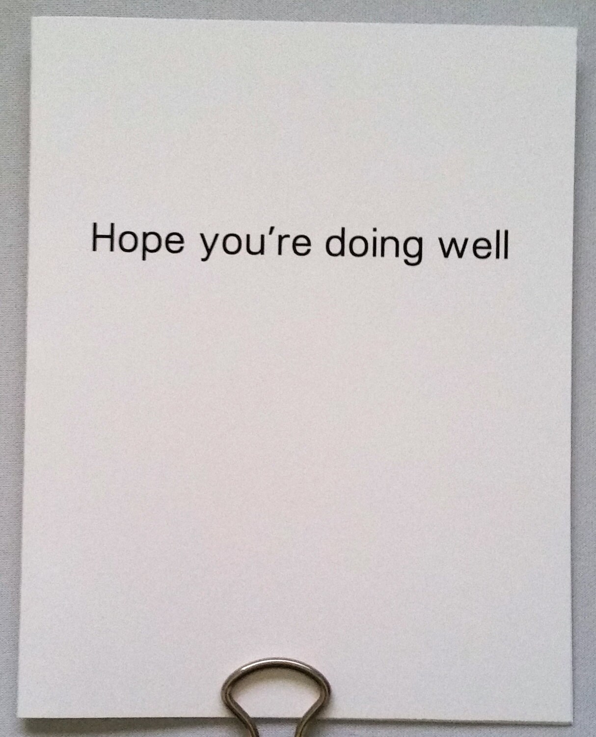 Hope You Re Doing Well Hello Card By Hatemailcards On Etsy