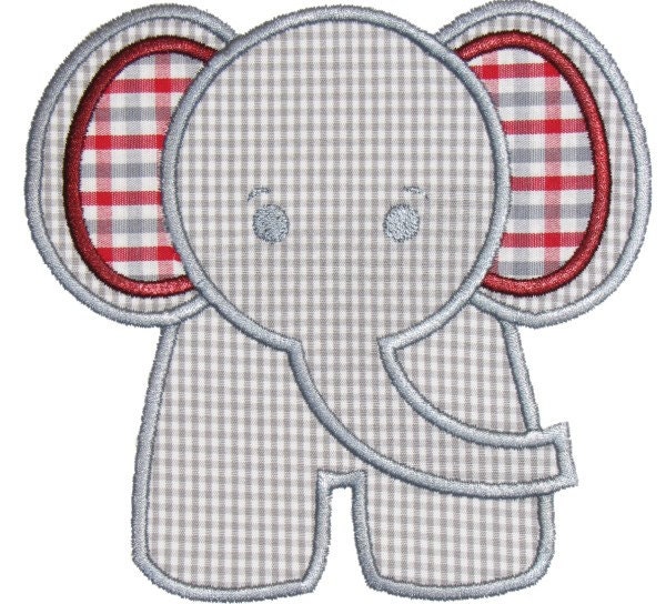 Elephant Applique Design