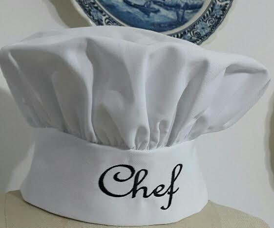 Name Personalized Chef Hat Adult Size Adjustable By Wheelering