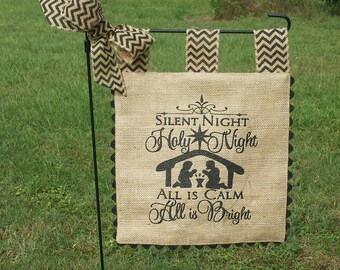 Embroidered Burlap Garden Flag Home Is By Sewgoddesscreations