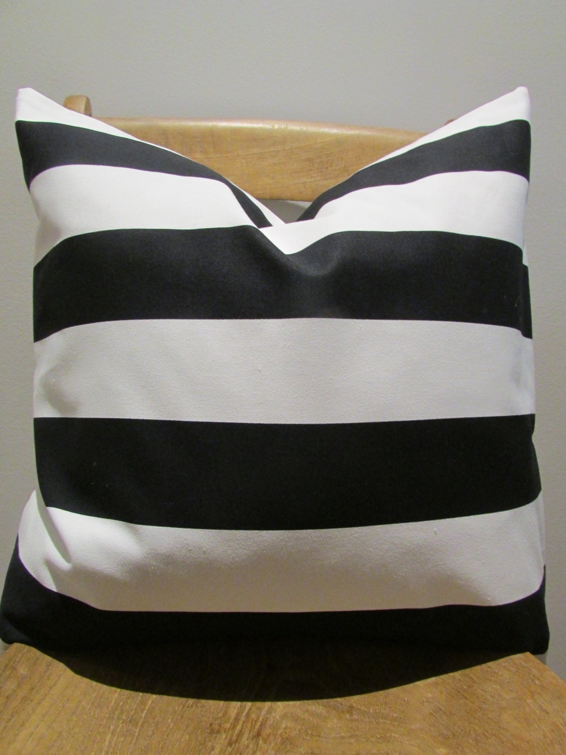 Black And White Stripe Pillow Cover X By Pearlbuttondesigns